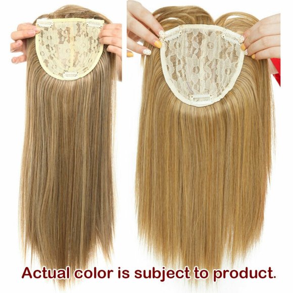 Clip In Synthetic Hair Topper With Bangs main image 5